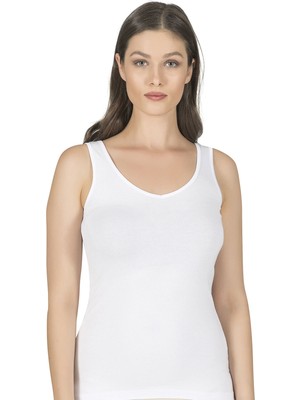 Özkan Kalın Askılı Atlet Beyaz | 25487