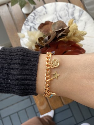 Jackferrero Kadın Altın Kaplama Bijuteri Bileklik Zirkon Taşlı