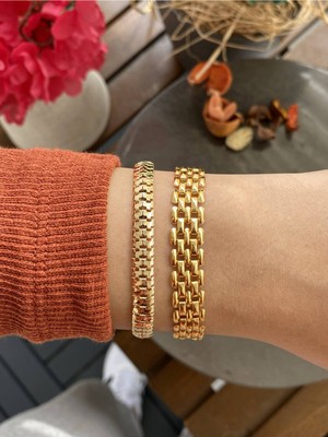 Jenny Daphne Gerçek Kadın 2 Li Altın Kaplama  Bileklik  Faturalı Renk Atmaz Garantili Hediye Paketli