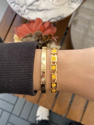 Jackferrero Kadın Altın Kaplama Bijuteri Bileklik Zirkon Taşlı 2 Li Set