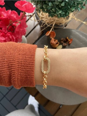 Jackferrero Gerçek Kadın Altın Kaplama  Bileklik  Faturalı Renk Atmaz Garantili Hediye Paketli