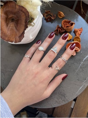 Jackferrero Kadın 5 Li Eklem Yüzüğü  Faturalı Renk Atmaz Garantili Hediye Paketli