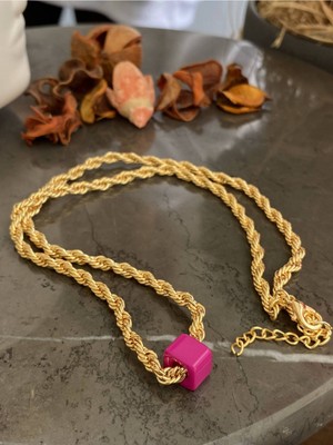 Jackferrero Kadın Gerçek Altın Kaplama Kolye  Faturalı Renk Atmaz Garantili Hediye Paketli