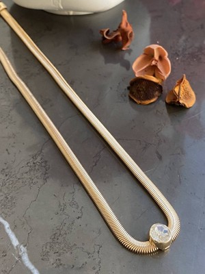 Jackferrero Kadın Gerçek Altın Kaplama Kolye  Faturalı Renk Atmaz Garantili Hediye Paketli