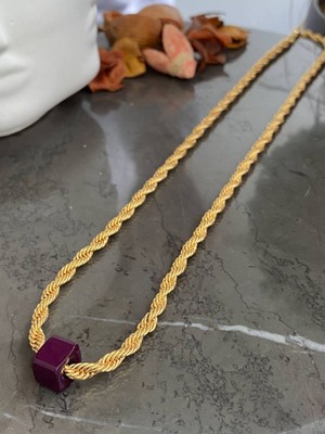 Jenny Daphne Kadın Gerçek Altın Kaplama Kolye  Faturalı Renk Atmaz Garantili Hediye Paketli