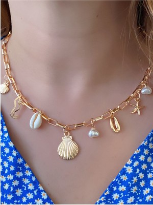 Jenny Daphne Kadın Gerçek Altın Kaplama Kolye  Faturalı Renk Atmaz Garantili Hediye Paketli