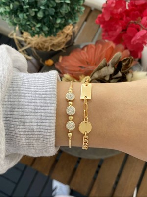 Jackferrero Kadın Gerçek 2 Li   Bileklik Seti  Faturalı Renk Atmaz Garantili Hediye Paketli