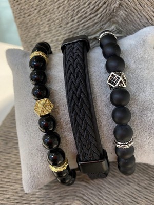 Jenny Daphne Erkek Gerçek Deri ve Doğaltaş Bileklik Kombin Faturalı Renk Atmaz Garantili Hediye Paketli