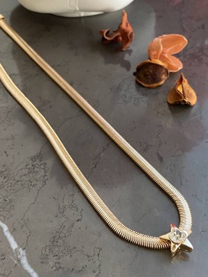 Jenny Daphne Kadın Gerçek Altın Kaplama Kolye  Faturalı Renk Atmaz Garantili Hediye Paketli