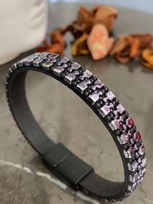 Jenny Daphne Erkek Gerçek Deri Bileklik  Faturalı Renk Atmaz Garantili Hediye Paketli