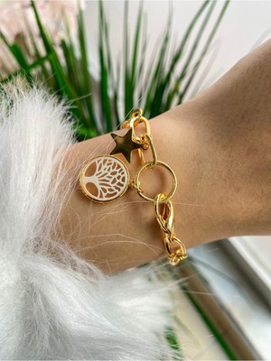 Jackferrero Kadın Altın Kaplama Renk Atmaz Bileklik