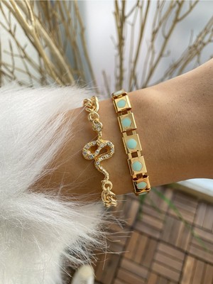 Jenny Daphne Kadın Altın Kaplama Bileklik