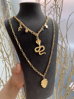 Jackferrero Kadın Altın Kaplama Renk Atmaz Kolye