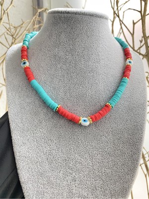 Jenny Daphne Kadın Özel Tasarım Yazlık Model Fovari Kolye Renk Atmaz Garantili