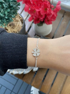 Jenny Daphne Kadın Gerçek Gümüş Kaplama Renk Atmaz Zirkon Taşlı Faturalı Garantili Hediye Paketli