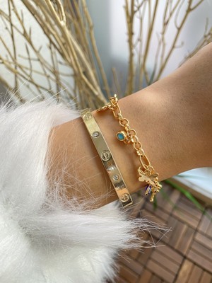 Jenny Daphne Kadın Altın Kaplama Bileklik