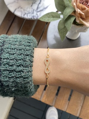 Jenny Daphne Kadın Altın Kaplama Bijuteri Bileklik Zirkon Taşlı