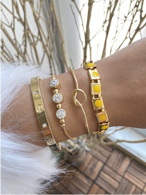 Jenny Daphne Kadın Altın Kaplama Bileklik