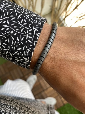 Jenny Daphne Erkek Makrome Örgü Erkek Bileklik Renk Atmaz Doğaltaş