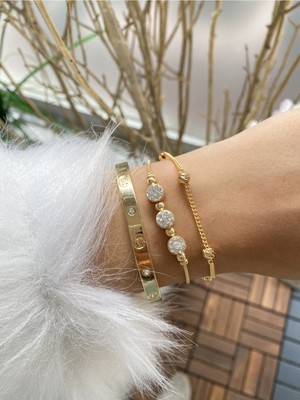 Jenny Daphne Kadın Bileklik Kombin 3 Lü Gerçek Ürün Renk Atmaz Faturalı