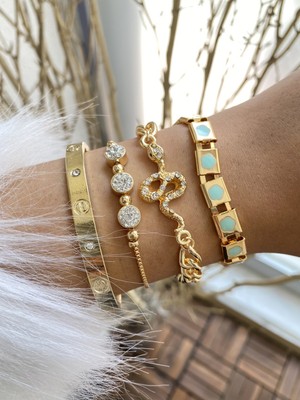 Jenny Daphne Kadın Altın Kaplama Bileklik