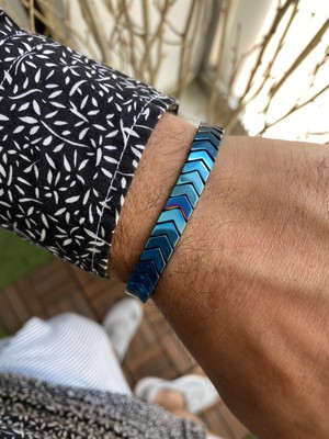 Jenny Daphne Erkek Makrome Örgü Erkek Bileklik Renk Atmaz Doğaltaş