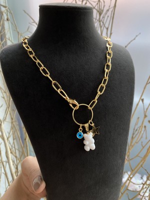 Jackferrero Kadın Altın Kaplama Renk Atmaz Kolye