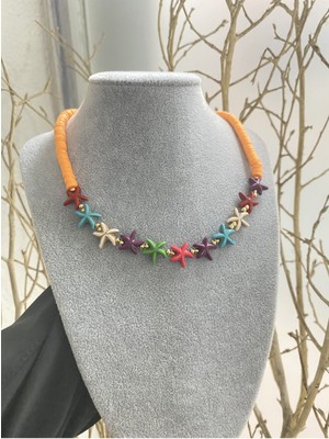 Jenny Daphne Kadın Özel Tasarım Yazlık Model Fovari Kolye Renk Atmaz Garantili