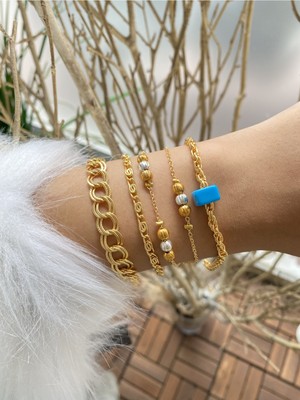 Jenny Daphne Kadın Bileklik Kombin 4 Lü Gerçek Ürün Renk Atmaz Faturalı