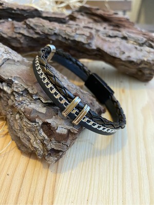 Jackferrero Özel Tasarım Gerçek Deri  Erkek Bileklik