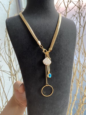 Jackferrero Kadın Altın Kaplama Renk Atmaz Kolye