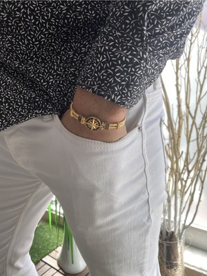 Jenny Daphne Erkek Çelik Gerçek Ürün Renk Atmaz Zirkon Taşlı