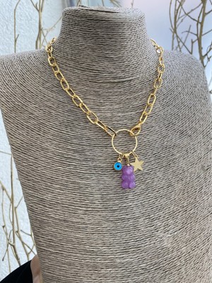 Jenny Daphne Kadın Altın Kaplama Renk Atmaz Kolye