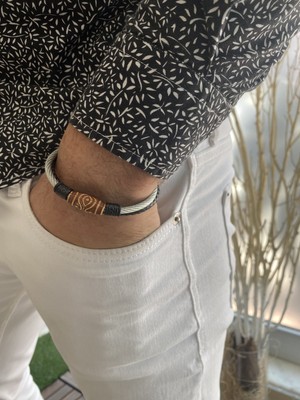 Jenny Daphne Erkek Deri Bileklik Gerçek Ürün Renk Atmaz