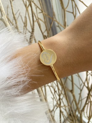 Jenny Daphne Kadın Bileklik Gerçek Ürün Altın Kaplama Renk Atmaz Faturalı