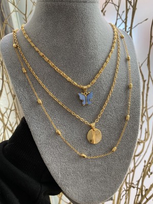 Jenny Daphne Kadın Altın Kaplama Renk Atmaz Kolye