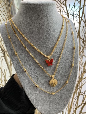 Jackferrero Kadın Altın Kaplama Renk Atmaz Kolye