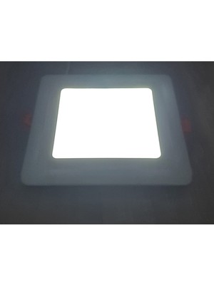 Cnl Çift Renkli Boyut: 24X24CM Sıva Altı Kare 24 Watt (18+6) LED Spot Armatür 6500K (Beyaz Aydınlatma)