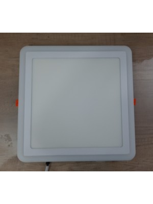 Cnl Çift Renkli Boyut: 32X32CM Sıva Altı Kare 36 Watt (24+12) LED Spot Armatür 6500K (Beyaz Aydınlatma)