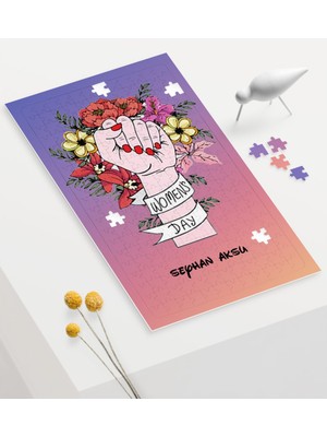 BK Kişiye Özel Kadınlar Günü Tasarımlı 240 Parça A3 Puzzle - 20