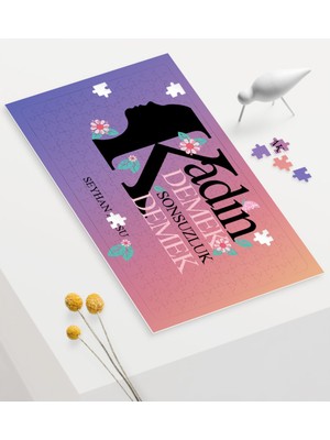 BK Kişiye Özel Kadınlar Günü Sonsuzluk Tasarımlı 240 Parça A3 Puzzle - 3