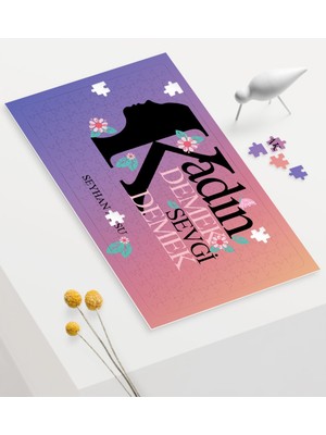 BK Kişiye Özel Kadınlar Günü Sevgi Tasarımlı 240 Parça A3 Puzzle - 4