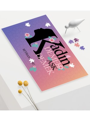 BK Kişiye Özel Kadınlar Günü Aşk Tasarımlı 240 Parça A3 Puzzle - 2