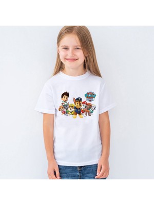 Morinna Paw Patrol Baskılı Çocuk T-Shirt Mr-02