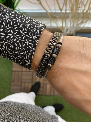 Jenny Daphne Erkek Deri Bileklik Orijinal Ürün Renk Atmaz