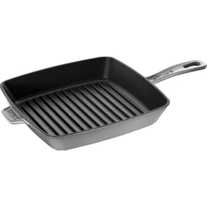 Döküm Demir Amerikan Izgara Tava 26 cm Gri