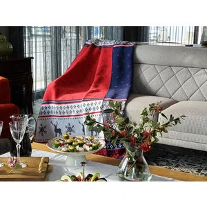 Dolce Bonita Home Tek Kişilik Pamuklu Battaniye Carmelo Lacivert