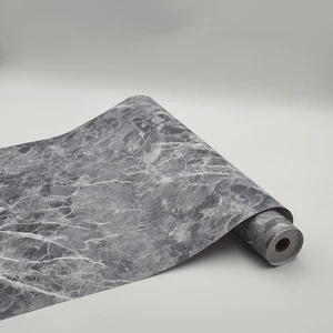 K&M Hometex Kendinden Yapışkanlı Folyo Pvc Kaplama Kağıt-Antrasit Mermer