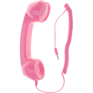 3.5mm Mic Retro Hücreli Telefon Ahizesi Telefon Klasik Alıcı Pembe