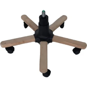 Kamusal Market Ahşap Kaplama Yıldız Ayak Seti Makam Sandalyesi Ayağı Naturel Boyasız